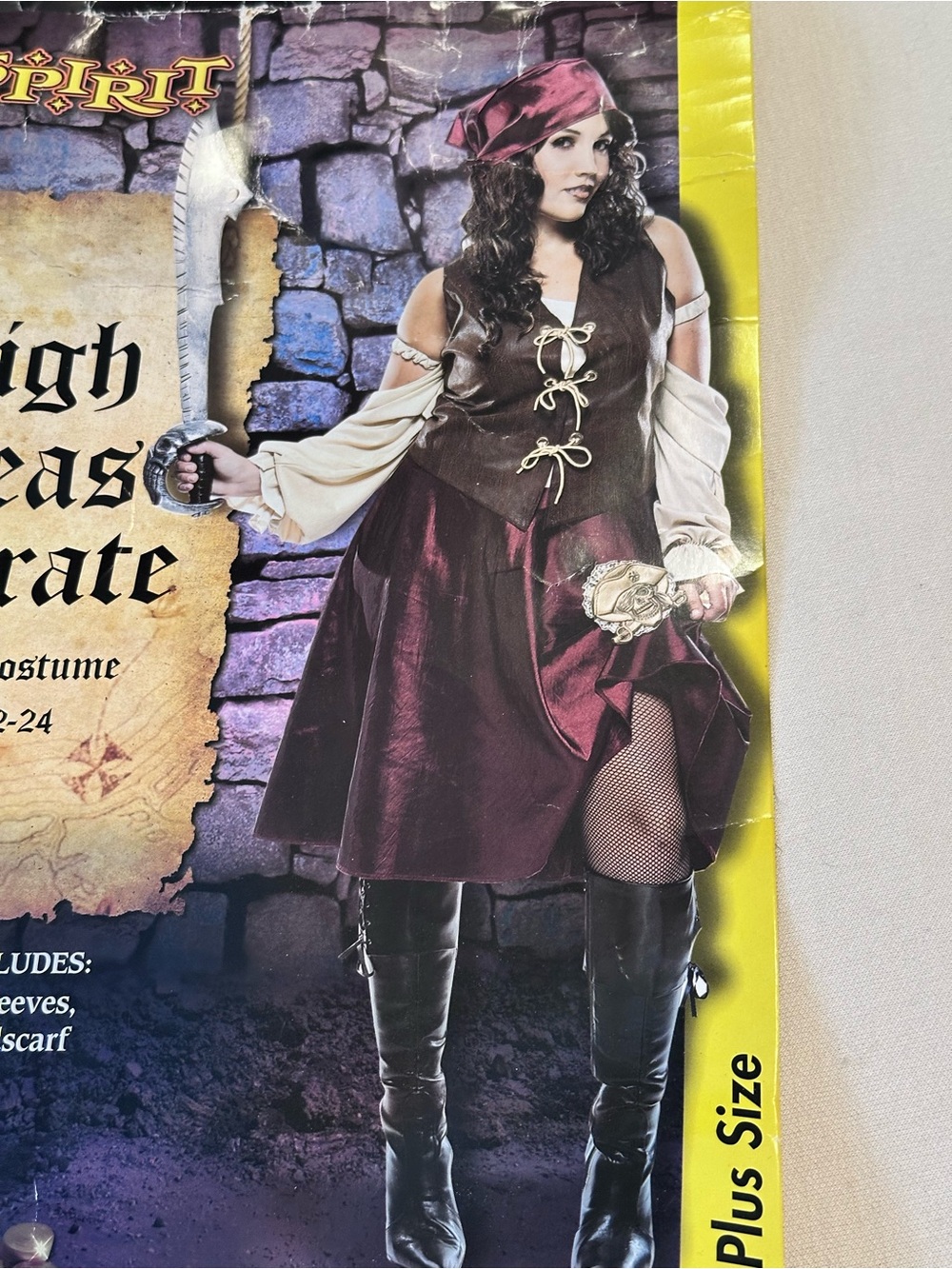 Women’s Pirate Costume- Plus Size 22/24